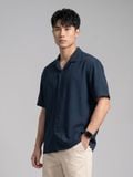 Áo Sơ Mi Nam Tay Ngắn Cuban Floral Linen Shirt For Summer Form Relaxed