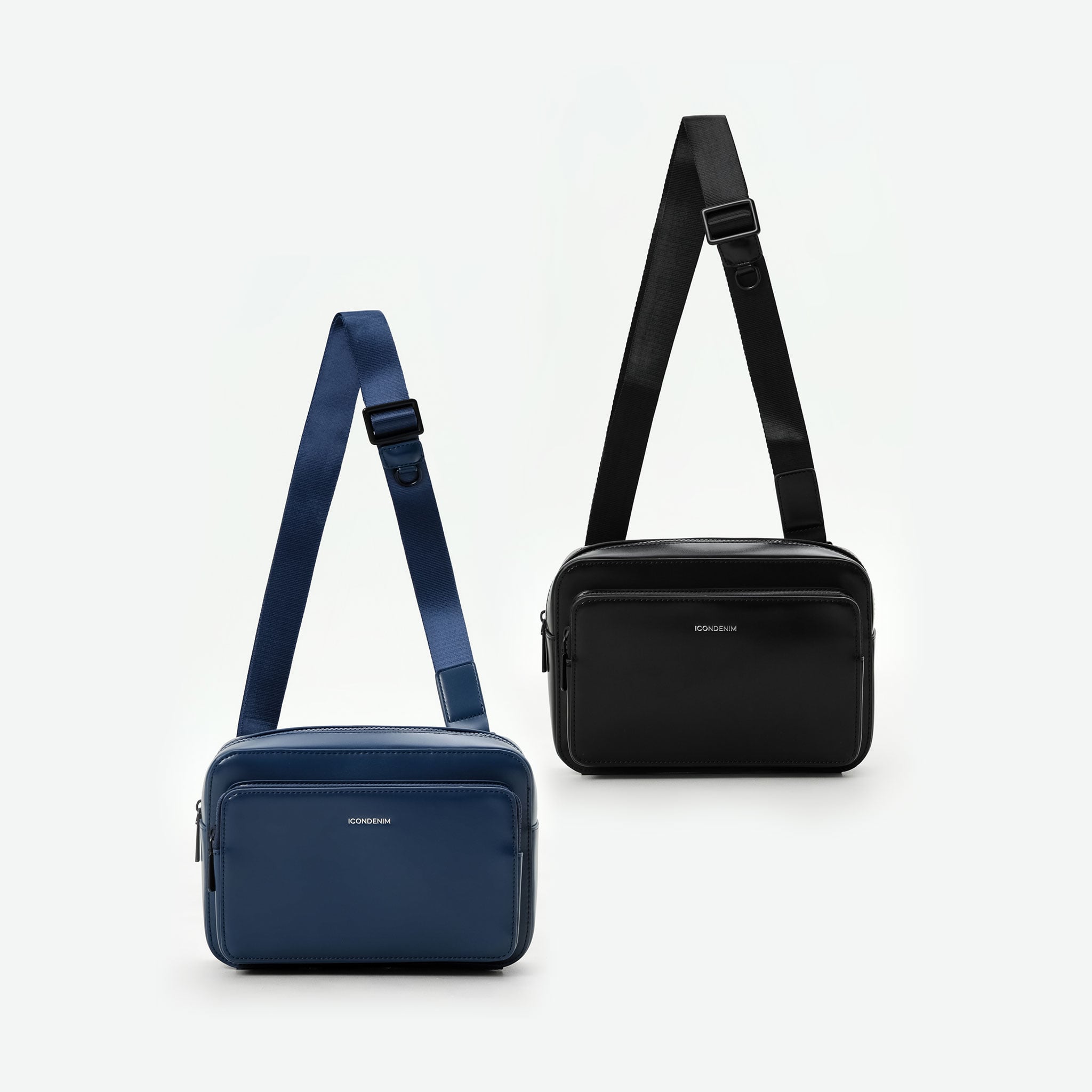 Túi Nam Đeo Chéo Minimalist PU Multi-Pocket
