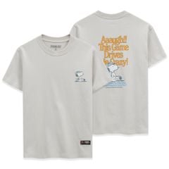 Áo Thun Nam Peanuts Snoopy Golf Tee Over Cream Form Regular