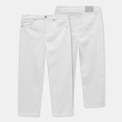 Quần Jean Nam Cotton Offwhite Form Baggy