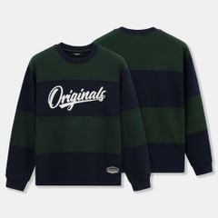 Áo Nỉ Sweatshirt Nam Heritage Stripe Nỉ Form Regular