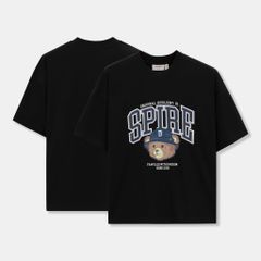 Áo Thun Nam Hoạ Tiết Spire Bear Form Boxy