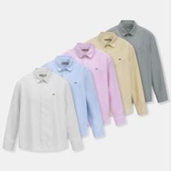 Áo Sơ Mi Tay Dài Nam ID Embroidery Stripped Shirt Form Regular