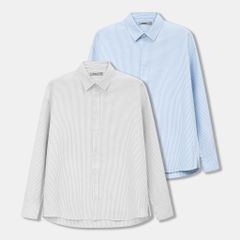 Áo Sơ Mi Nam Tay Dài Urban Stripe Form Relaxed