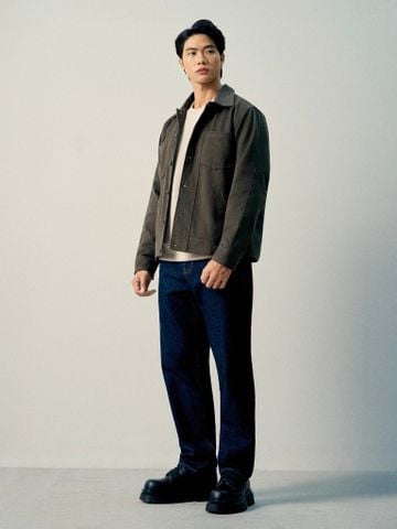 Quần Jean Nam Siêu Nhẹ Ống Suông Indigo ICON105 Form Straight