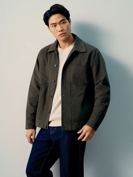 Áo Khoác Kaki Nam Core Gear Form Regular