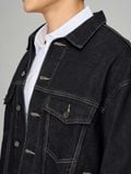 Áo Khoác Nam Denim Dust Black Trucker Form Loose