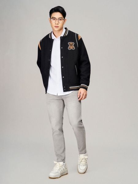 Áo Khoác Nam Varsity Teddy Orgnls Form Regular