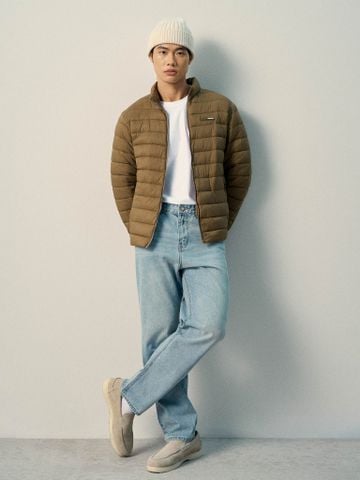 Quần Jean Nam Siêu Nhẹ Ống Suông Xanh Nhạt ICON105 Form Straight