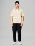 Áo Sơ Mi Nam Tay Ngắn Sleek Split Shirt Form Super Boxy
