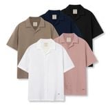 Áo Sơ Mi Cuban Linen Nam Tay Ngắn Natural Voyager Form Relaxed