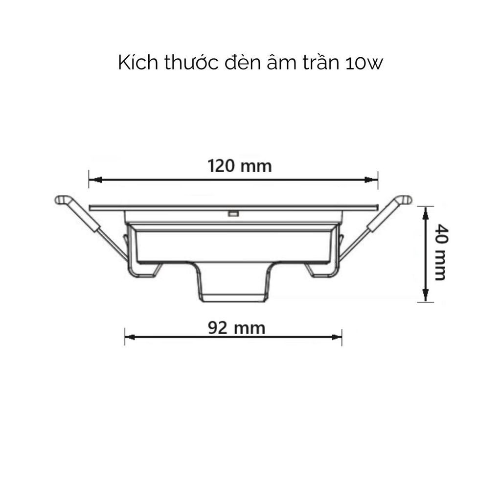 Đèn LED Âm Trần 10W Silamp 3 Chế Độ Màu - Tiết Kiệm Điện, Chống Chói