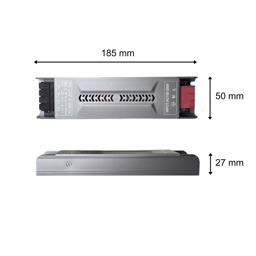 Bộ Nguồn 24V 200W 8.5A | Led Driver DC 24V Silamp