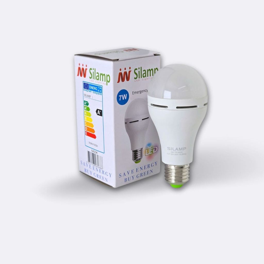 Bóng đèn LED Tích Điện Thông Minh 7W Silamp – Tự Sáng Khi Cúp Điện, Siêu Tiết Kiệm Điện