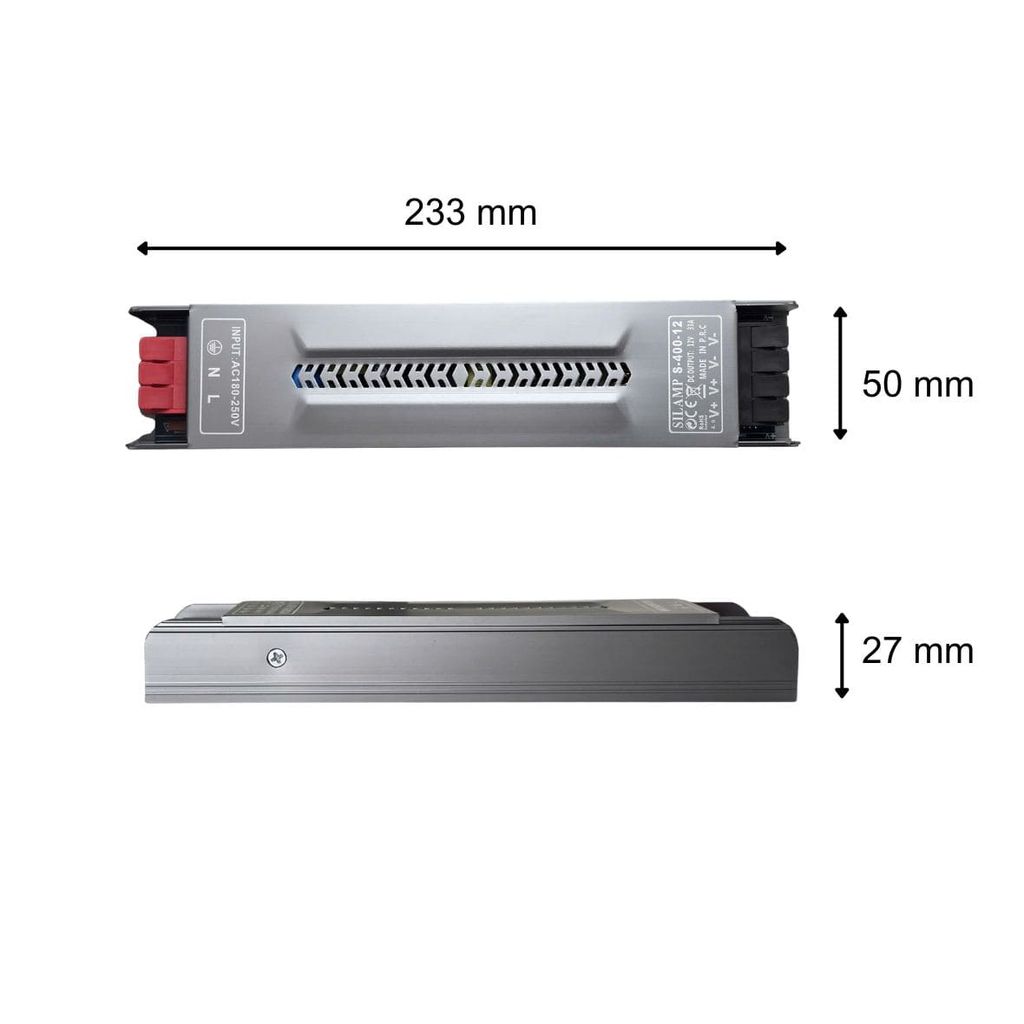 Bộ Nguồn 12V 400W 33A | Led Driver DC 12V Silamp