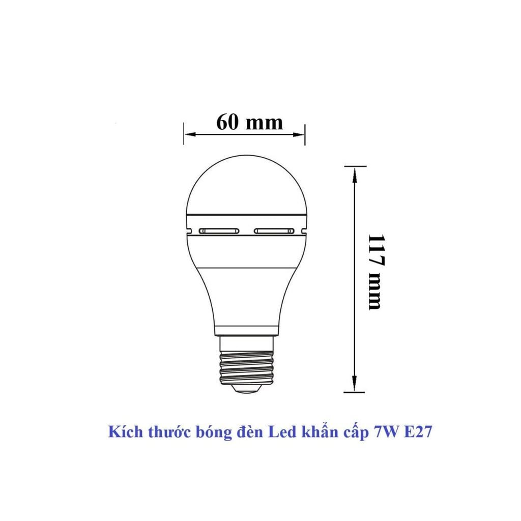 Bóng đèn LED Tích Điện Thông Minh 7W Silamp – Tự Sáng Khi Cúp Điện, Siêu Tiết Kiệm Điện