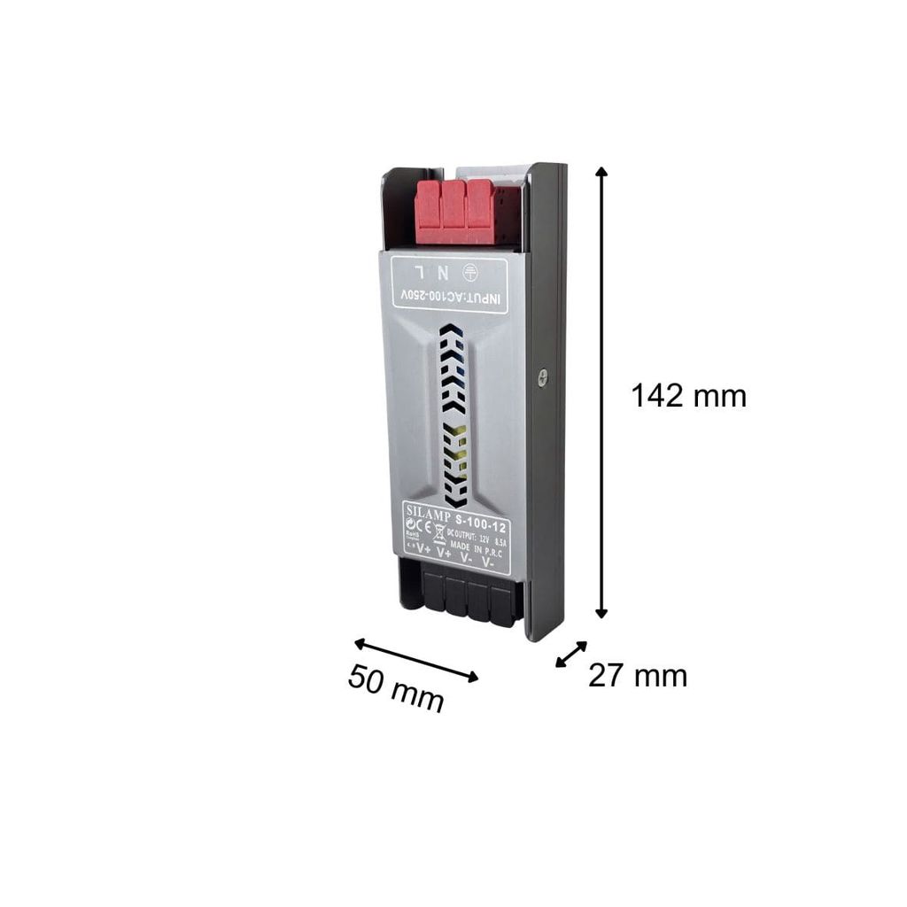 Bộ Nguồn 12V 100W 8.5A | Led Driver DC 12V Silamp