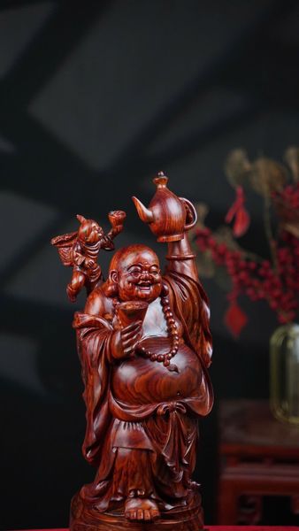 di lặc nhất phúc gỗ nu trắc