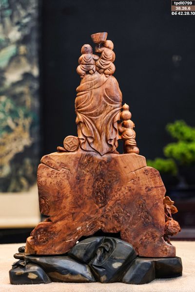 di lặc tam phúc gỗ nu đàn hương