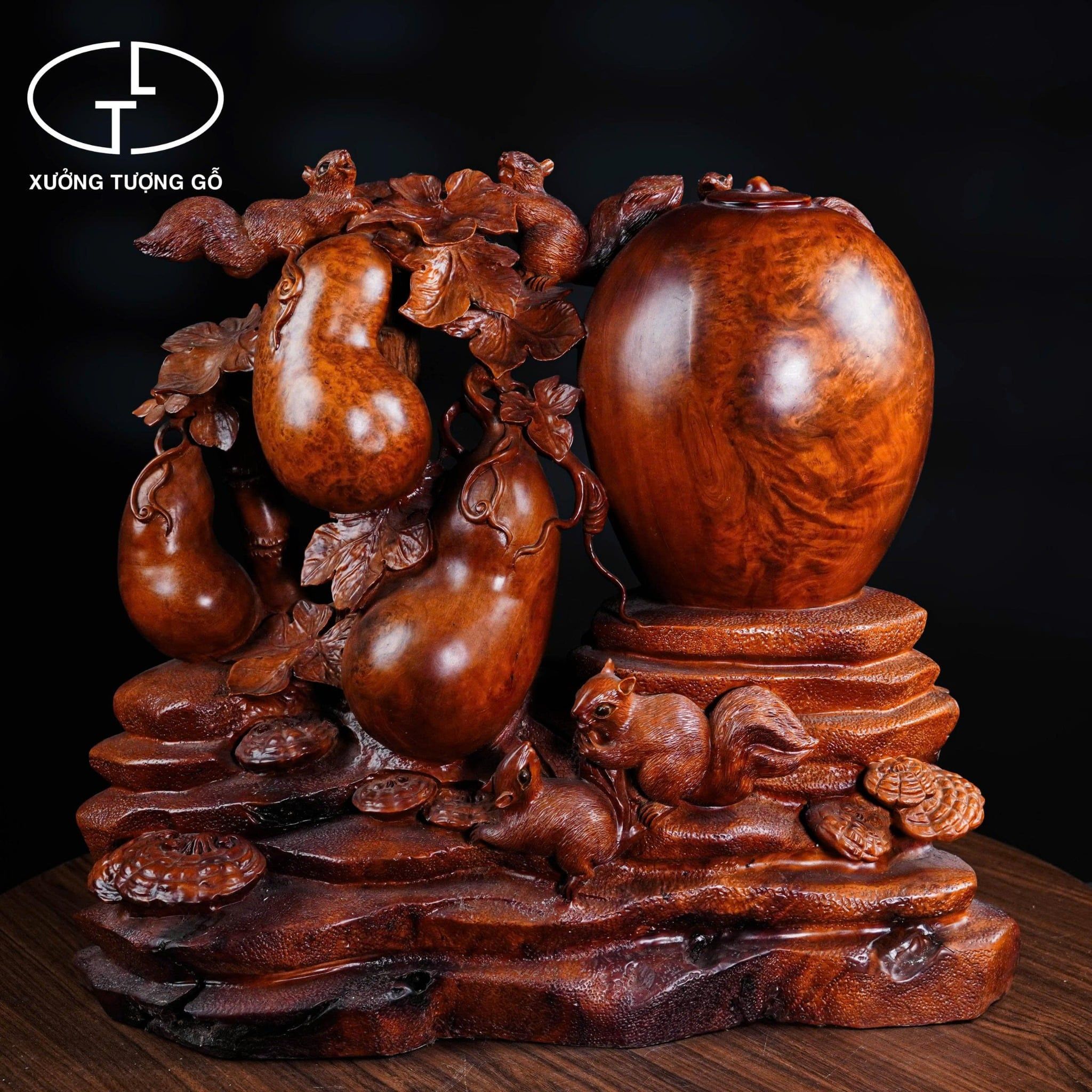 bầu sóc gỗ nu hương ta