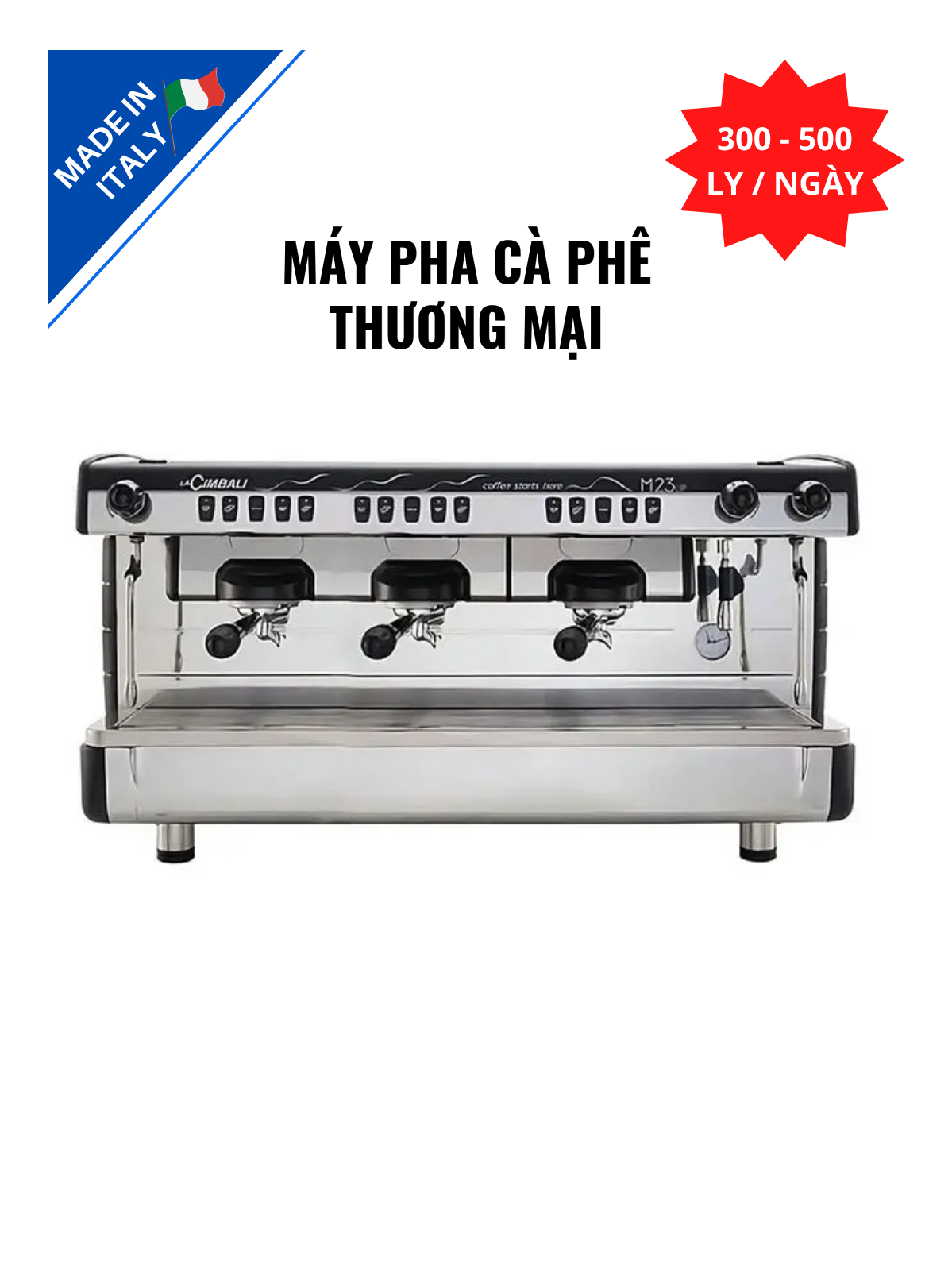  [CHÍNH HÃNG] Máy pha cà phê Espresso La Cimbali M23 UP DT 3 - 3 Group - Sản xuất tại Ý 