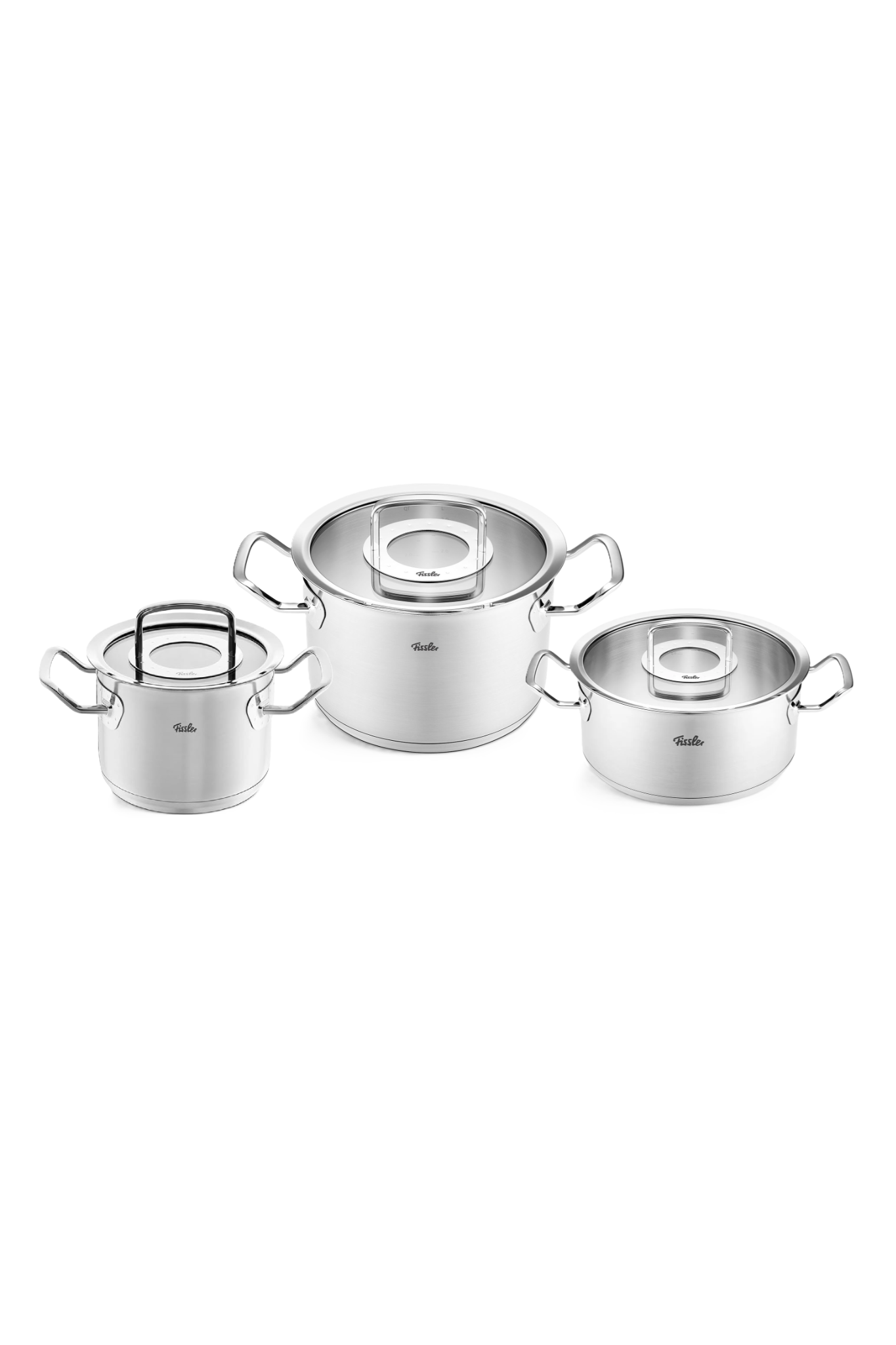  [CHÍNH HÃNG] Bộ nồi Fissler Original Pro fi 5 món vung kính kèm chảo - Bộ nồi Fissler Original Pro 3 món - 4 món - 5 món 
