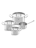  [CHÍNH HÃNG]Bộ nồi 4 món Fissler Original Pro OPC2 - Made in Germany - 3 nồi 1 quánh nắp inox 