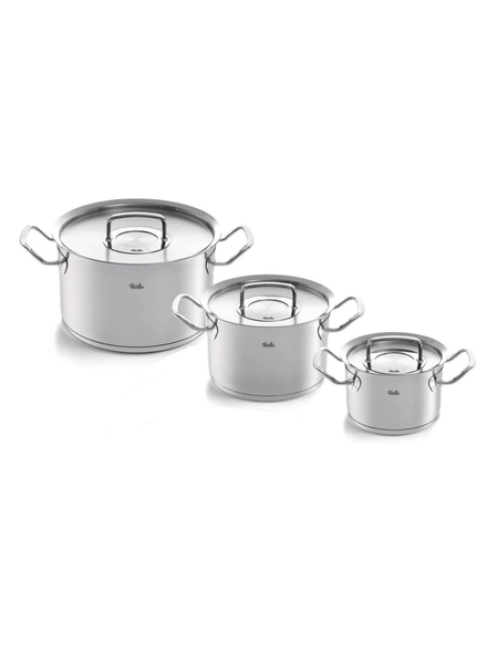  [CHÍNH HÃNG] Bộ nồi 3 món Fissler Original Pro OPC2 - 3 nồi nắp inox - Made in Germany 