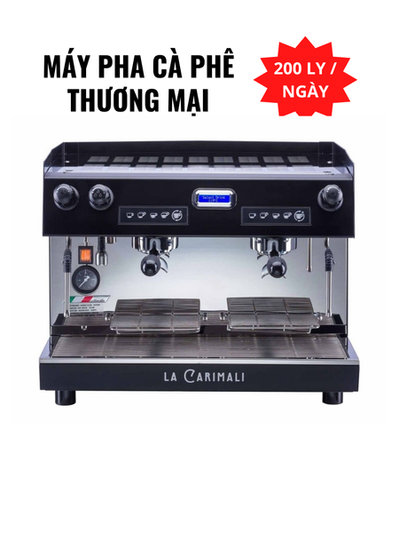  [CHÍNH HÃNG] Máy pha cà phê Espresso Carimali Nimble E2 Black - 2 group 