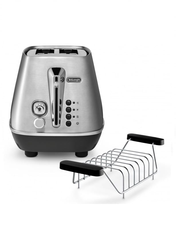  [CHÍNH HÃNG] Máy nướng bánh mì Delonghi CTOT2103.BG - Lò nướng bánh mì Delonghi CTOT2103.GY Icona Metallics Toaster 