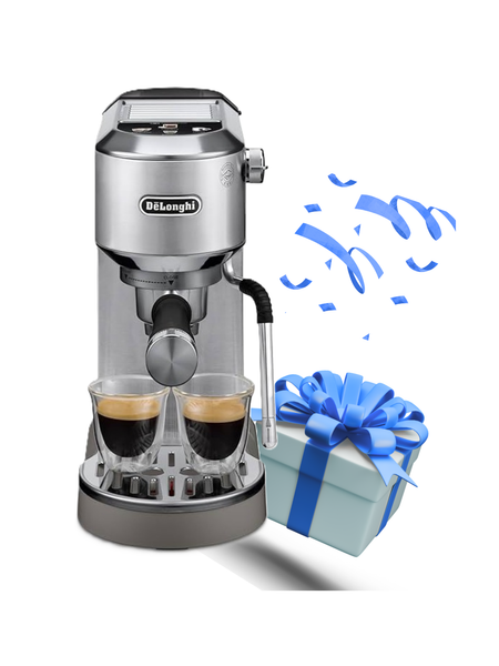  [CHÍNH HÃNG] Máy pha cà phê Delonghi EC890 - Delonghi Dedica Duo EC 890 (EC890.M - EC890.GR - EC890.WI - EC890.PK) 