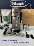  Máy pha cà phê Delonghi EC885 Dedica Arte Manual Espresso Coffee Maker Ec885.BG - EC885.GY - Ec885.M 