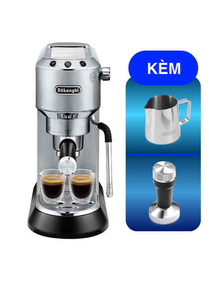  Máy pha cà phê Delonghi EC885 Dedica Arte Manual Espresso Coffee Maker Ec885.BG - EC885.GY - Ec885.M 