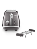  [CHÍNH HÃNG] Máy nướng bánh mì Delonghi Distinta X CTI2103.M - Delonghi Distinta 2 Slice Toaster 