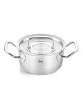  [CHÍNH HÃNG SẢN XUẤT TẠI ĐỨC] Bộ nồi inox cao cấp Fissler Original Pro 5 món (nắp inox) gồm 4 nồi 1 quánh (nồi cán dài) 