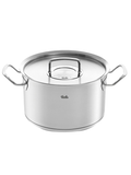  [CHÍNH HÃNG SẢN XUẤT TẠI ĐỨC] Bộ nồi inox cao cấp Fissler Original Pro 5 món (nắp inox) gồm 4 nồi 1 quánh (nồi cán dài) 