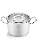  [CHÍNH HÃNG] Bộ nồi Fissler Original Pro 4 món (3 nồi 1 chảo nắp inox / nắp kính) - Sản xuất tại Đức 
