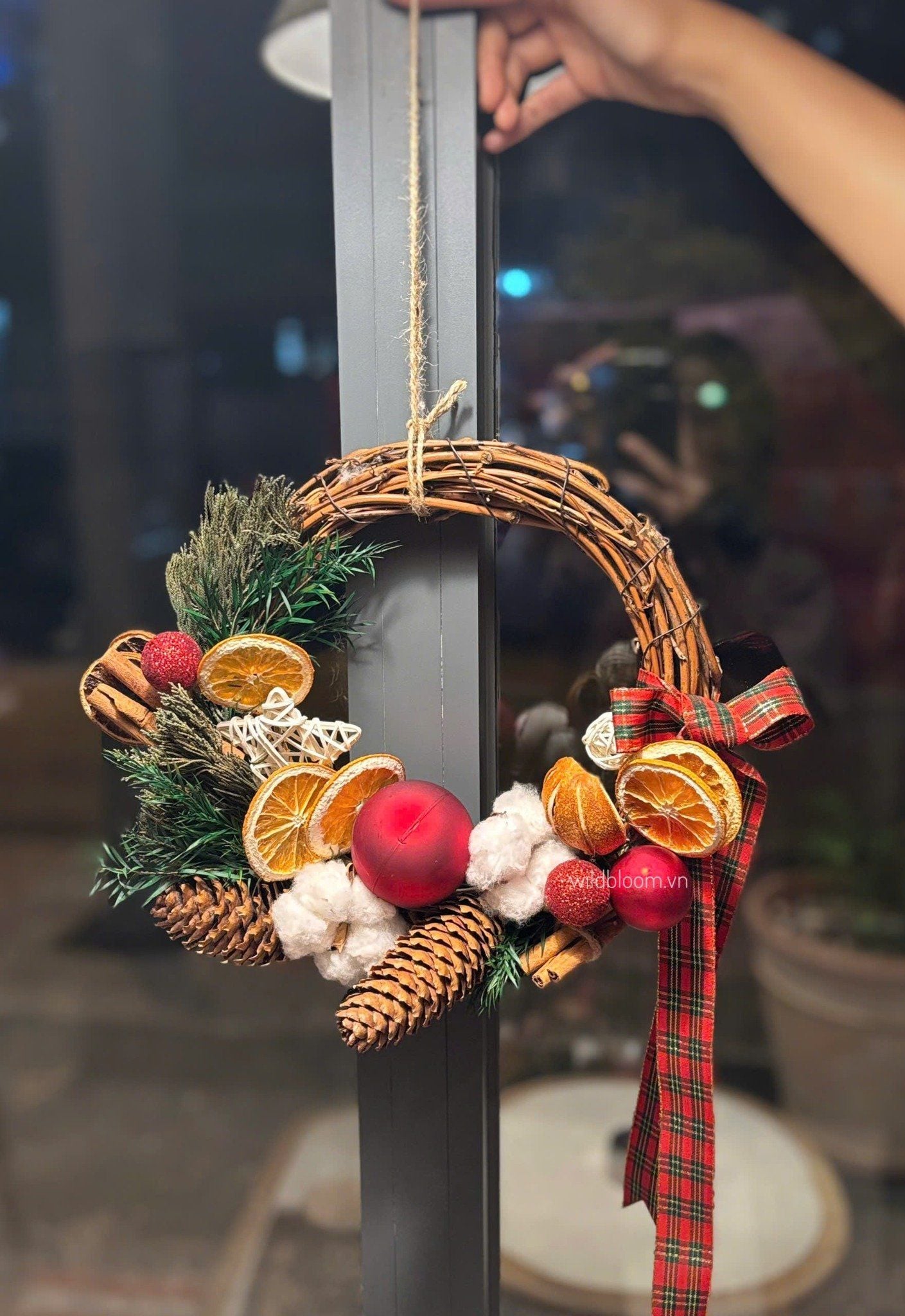 Vòng trang trí Xmas 30cm