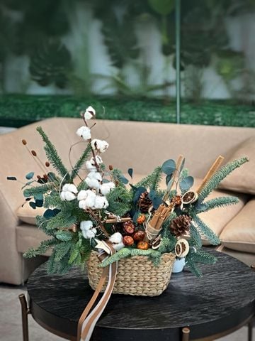 XMAS Gift Basket - Giỏ hoa theme Giáng sinh