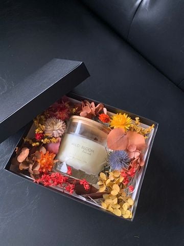Set quà tặng hoa khô & nến thơm Mindfulness