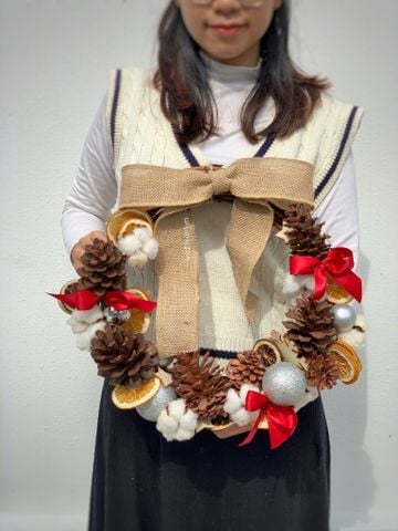 Vòng nguyệt quế Xmas 40cm