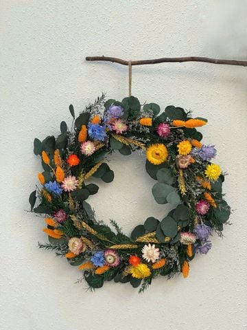 Vòng hoa khô summer