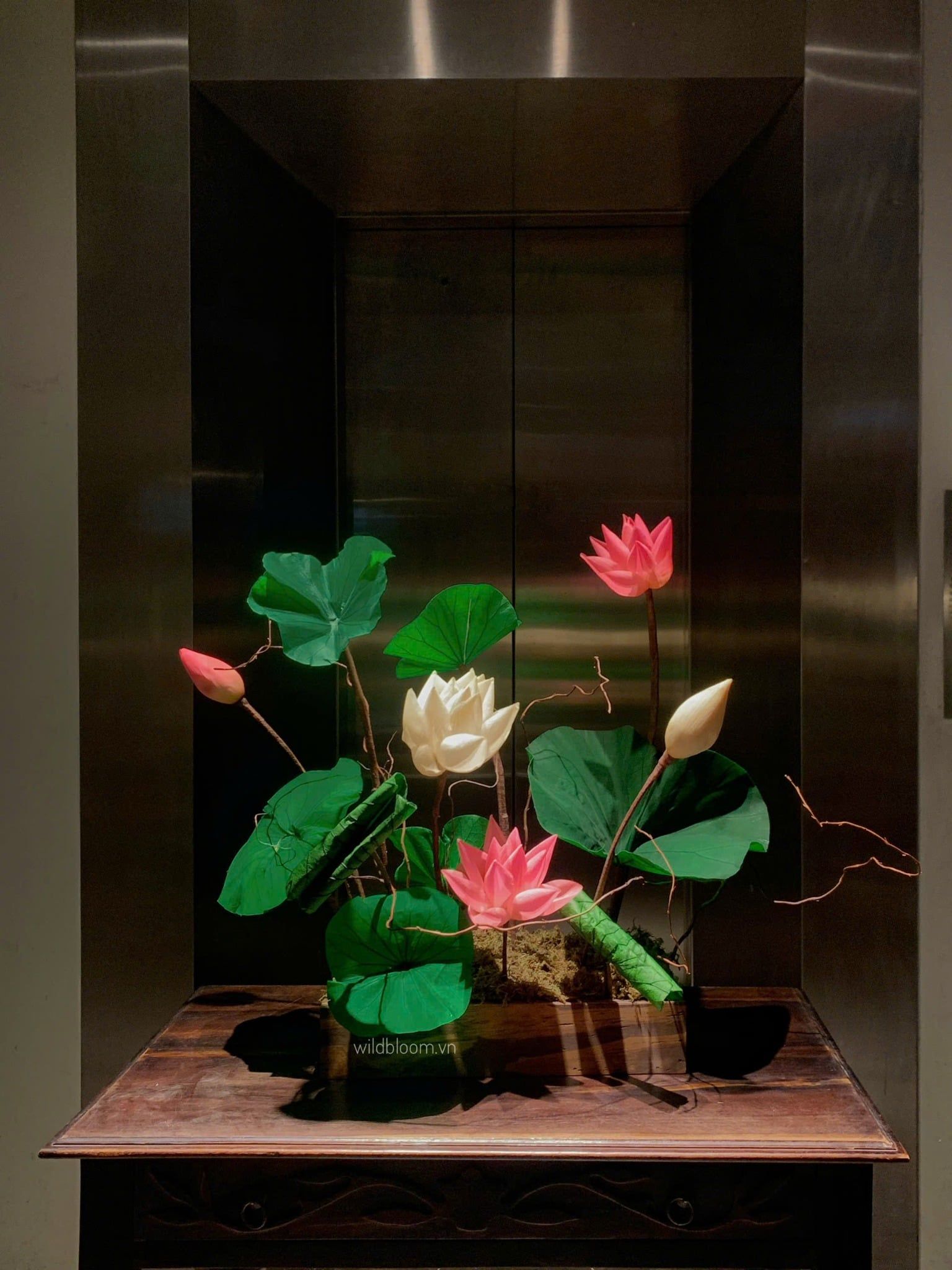 Khay hoa sen bất tử M180029L