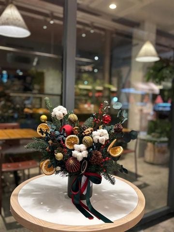 Bình hoa Xmas H35xW30cm