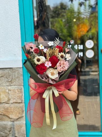 Bó hoa khô quà tặng cao cấp M110256L