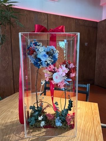 Hộp hoa khô Happy Wedding M120243L