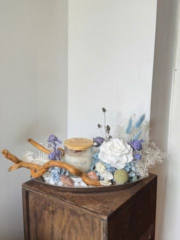 Khay hoa để nến Summer