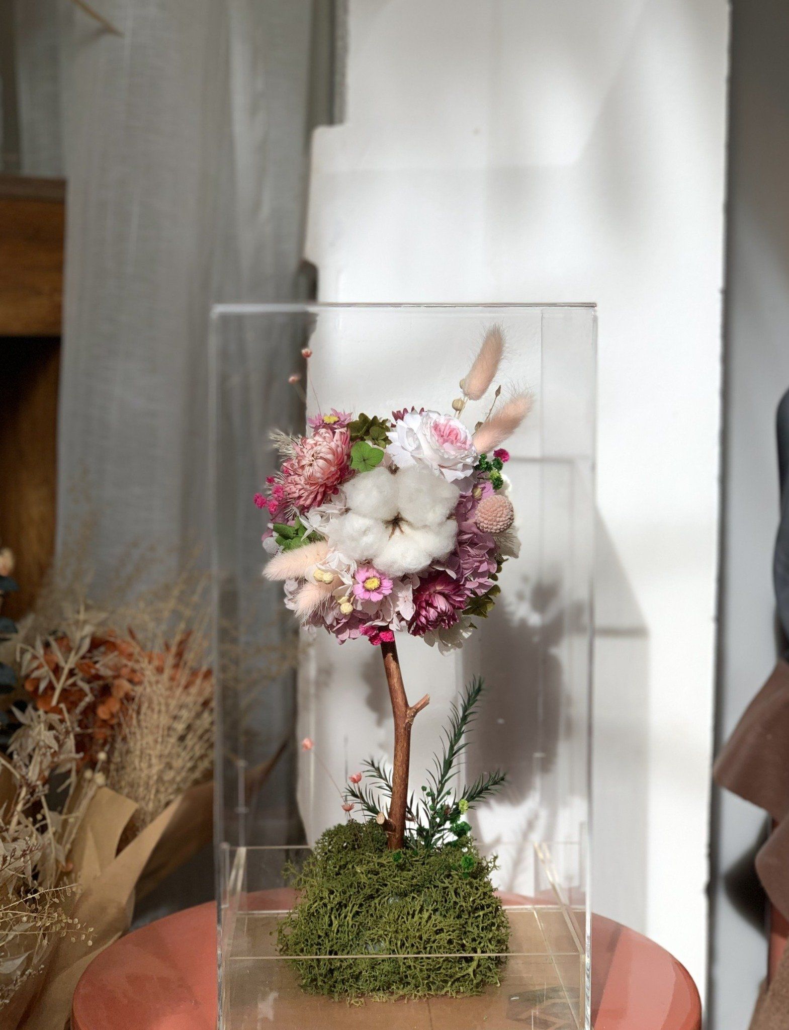 Hộp hoa khô Blossom Tree H35xW18cm