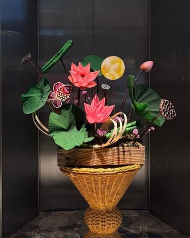 Khay hoa sen mừng Trung Thu | M180032L