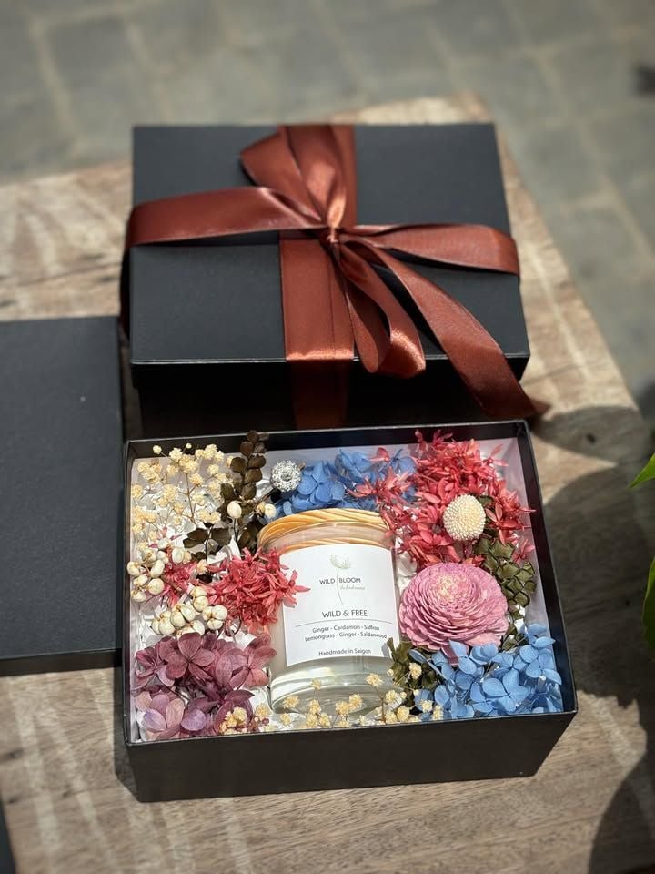 Set quà hoa và nến S32CF